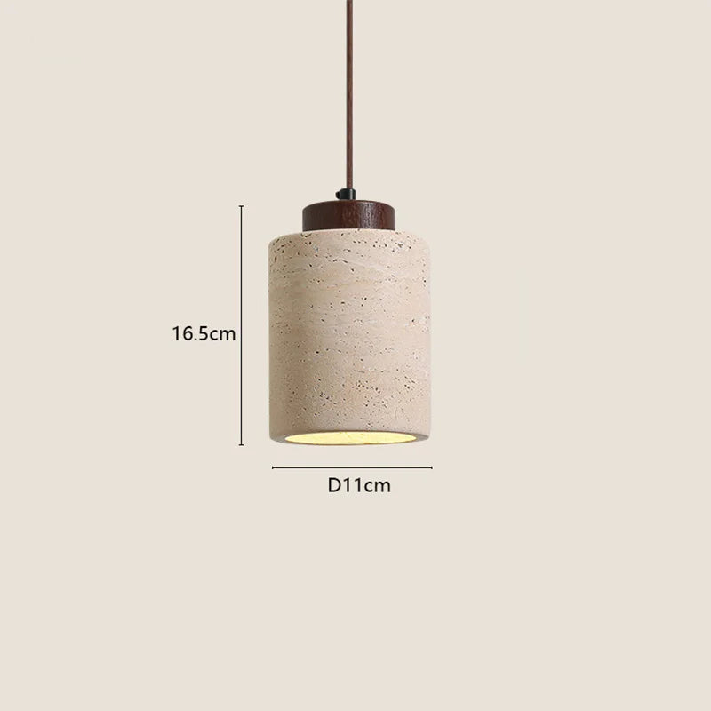 Japanese Wabi-Sabi Cave Stone Pendant