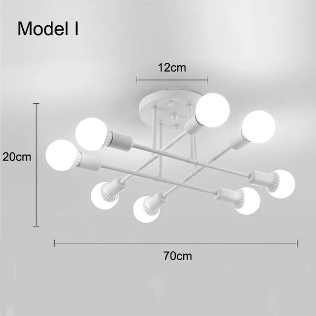 Nordic Black & Gold Minimalist Chandelier