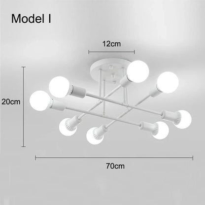 Nordic Black & Gold Minimalist Chandelier
