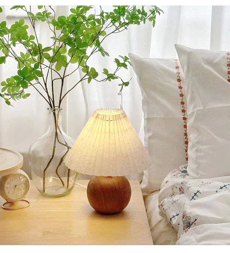 Nordic Pleated Fabric Table Lamp