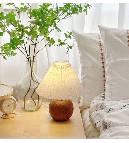 Nordic Pleated Fabric Table Lamp