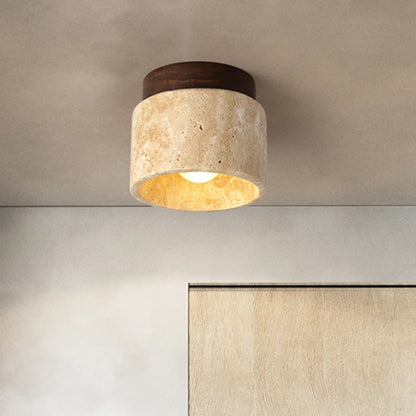 Japanese Wood & Stone Surface Downlight