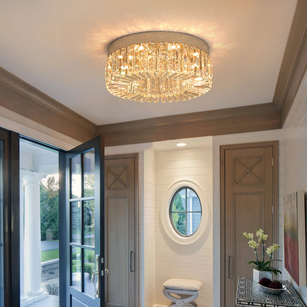 Luxury Gold Crystal LED Chandelier