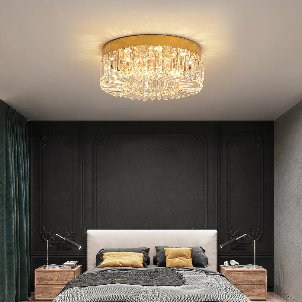 Luxury Gold Crystal LED Chandelier