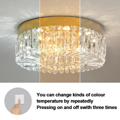 Luxury Gold Crystal LED Chandelier