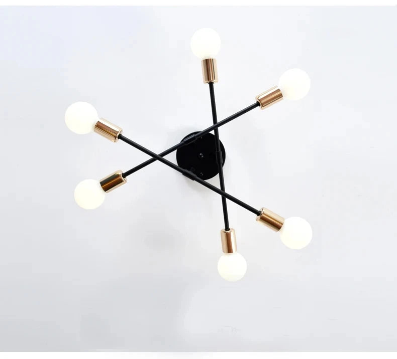 Nordic Black & Gold Minimalist Chandelier