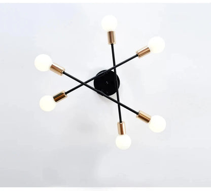 Nordic Black & Gold Minimalist Chandelier