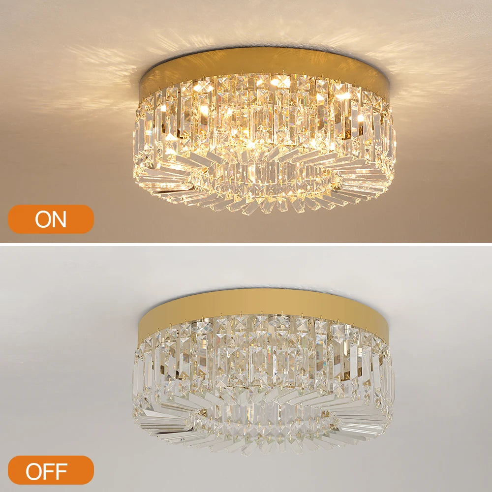 Luxury Gold Crystal LED Chandelier