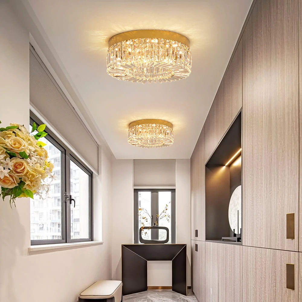 Luxury Gold Crystal LED Chandelier