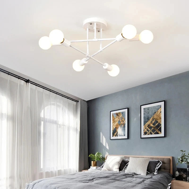 Nordic Black & Gold Minimalist Chandelier