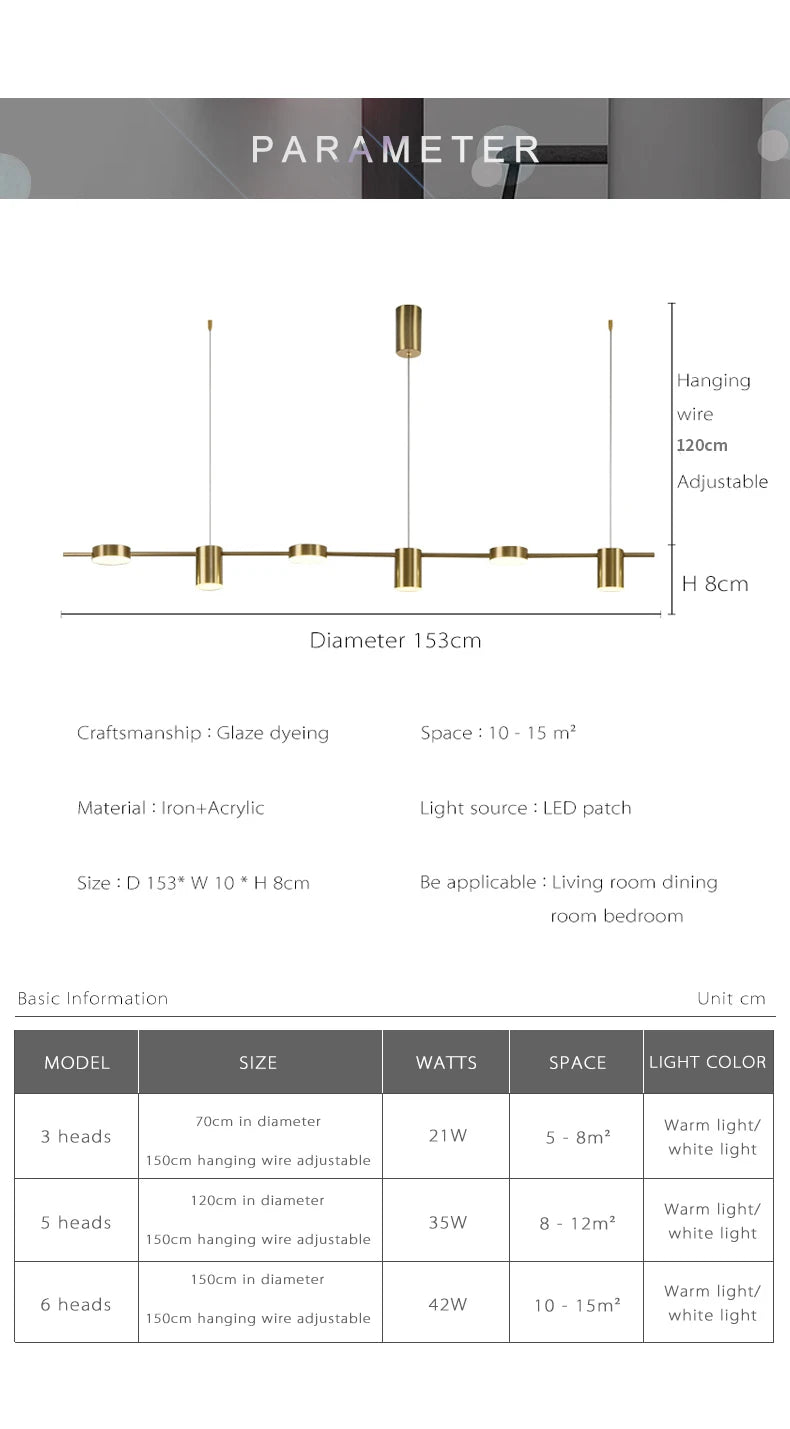 Modern LED Dining Chandelier
