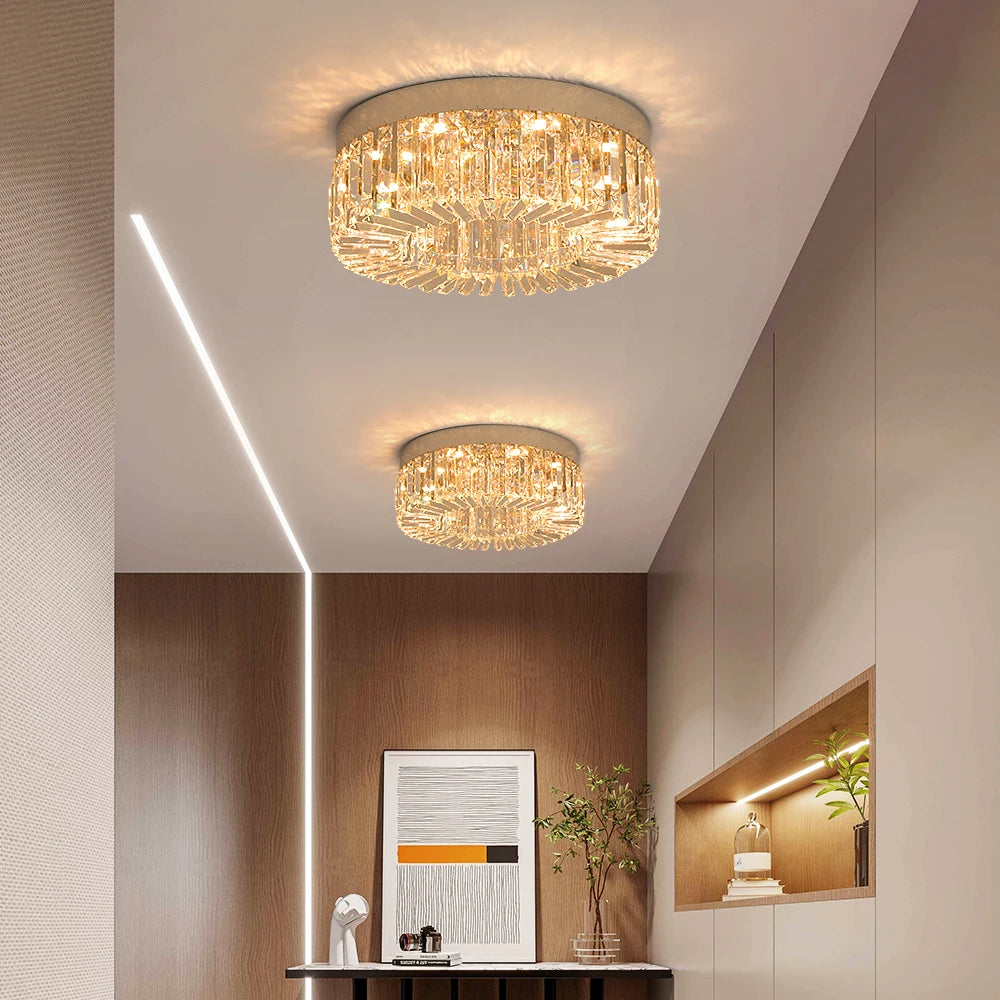 Luxury Gold Crystal LED Chandelier