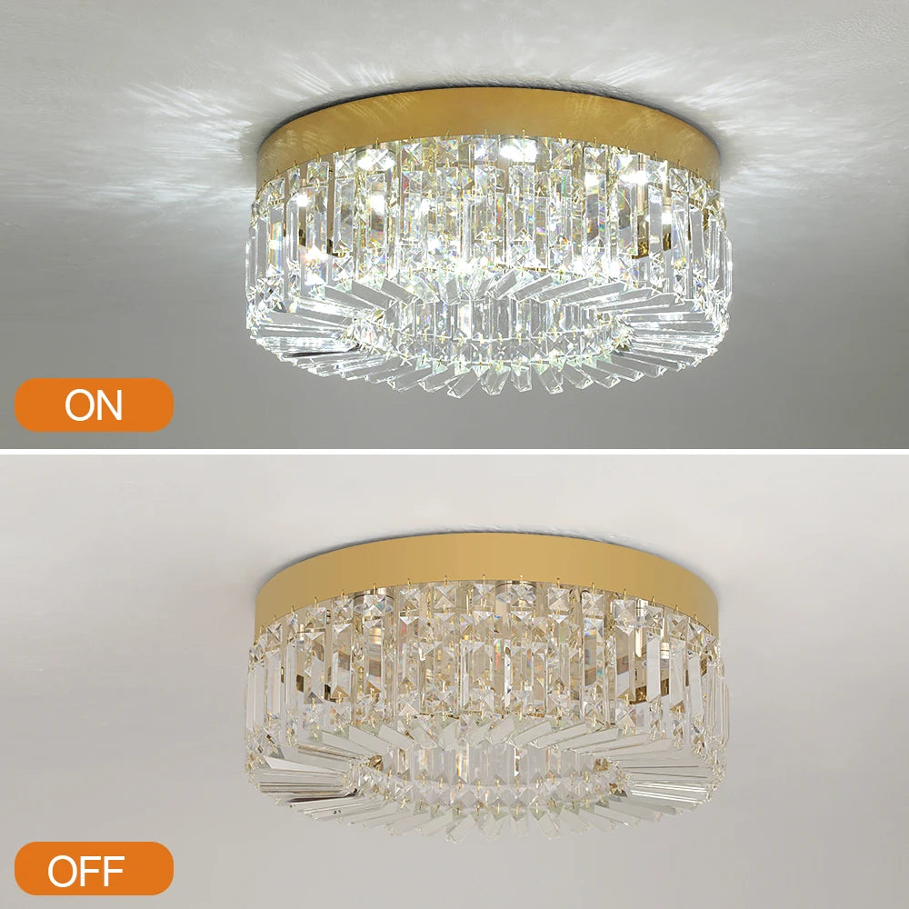 Luxury Gold Crystal LED Chandelier