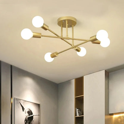 Nordic Black & Gold Minimalist Chandelier