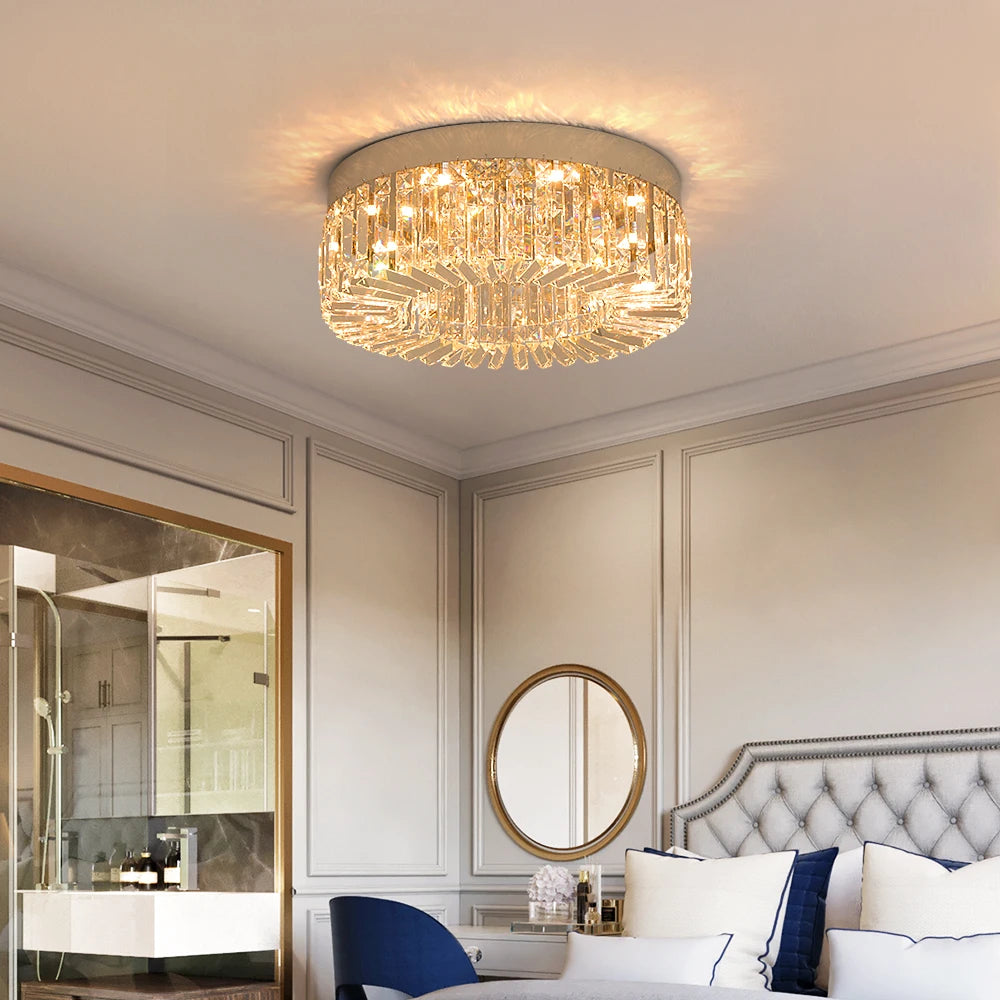 Luxury Gold Crystal LED Chandelier