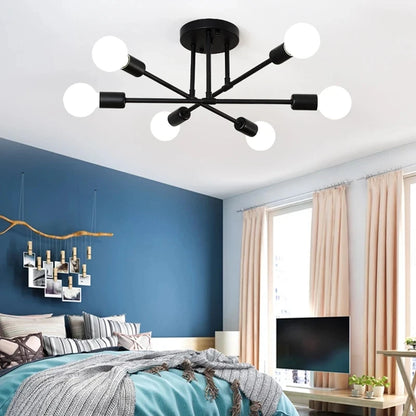Nordic Black & Gold Minimalist Chandelier