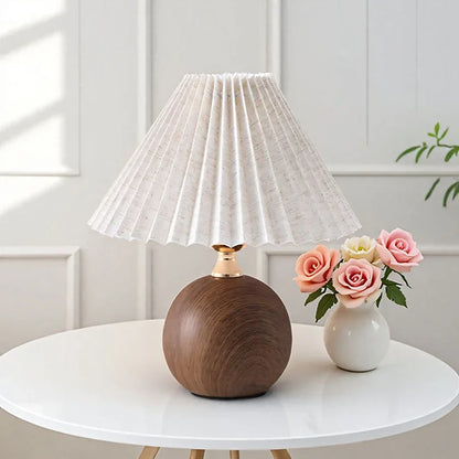 Nordic Pleated Fabric Table Lamp