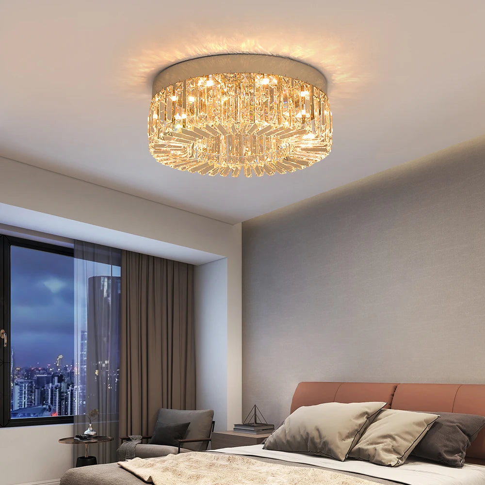 Luxury Gold Crystal LED Chandelier