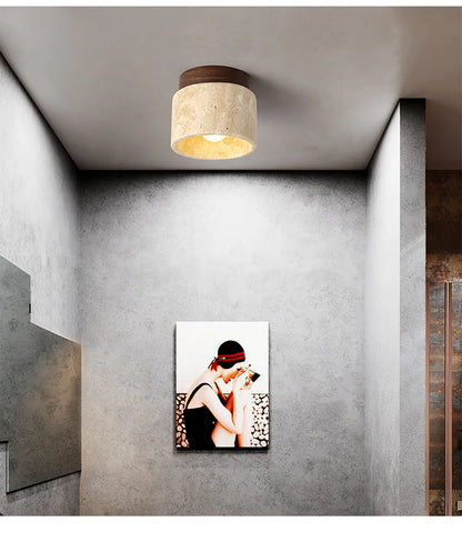 Japanese Wood & Stone Surface Downlight
