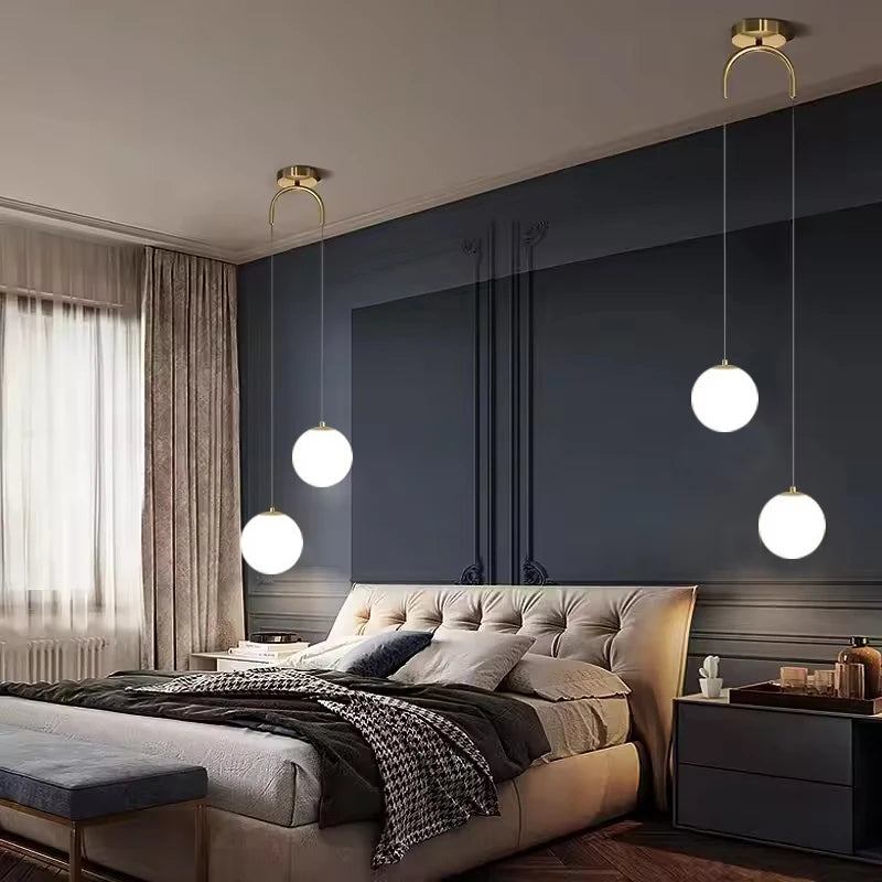 Glass Ball Pendant Light