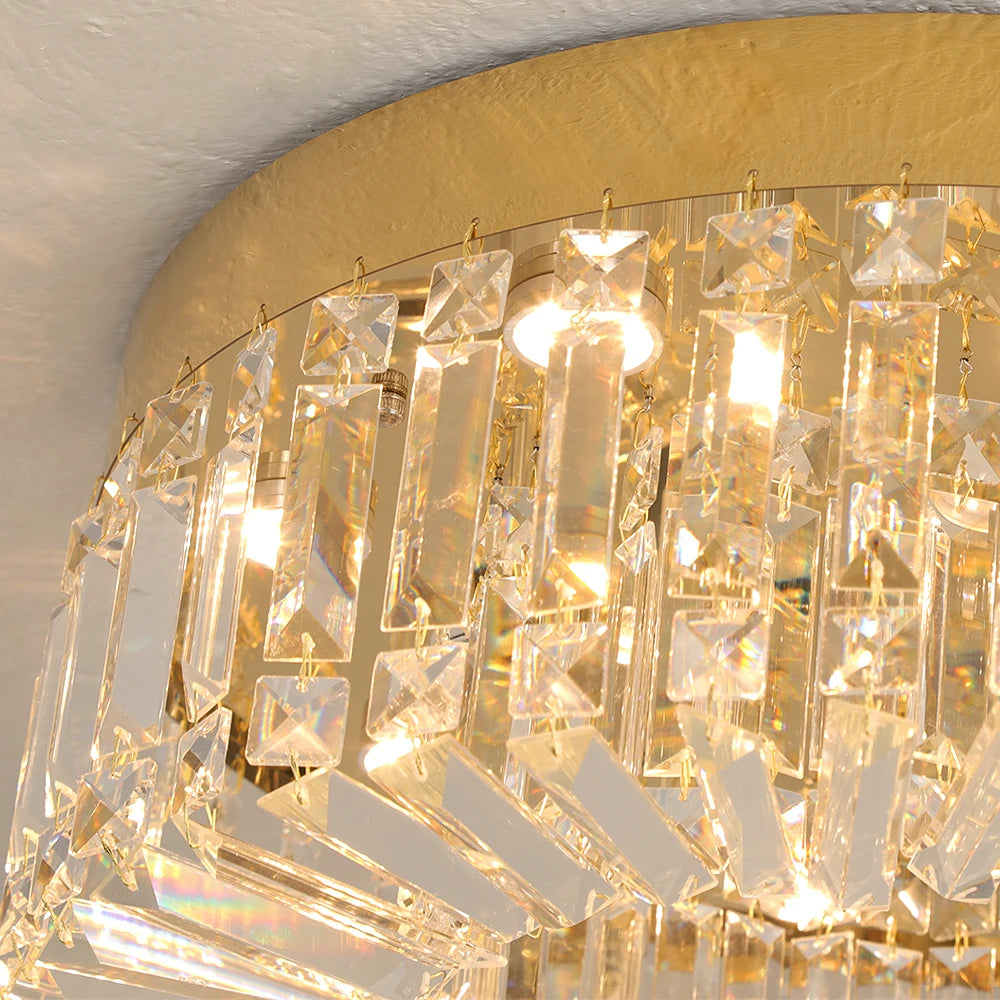 Luxury Gold Crystal LED Chandelier