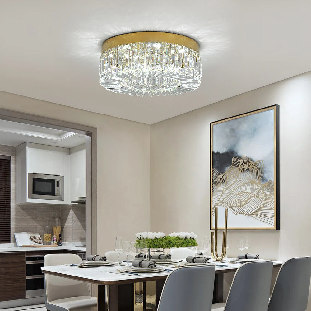 Luxury Gold Crystal LED Chandelier