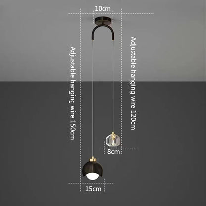 Glass Ball Pendant Light