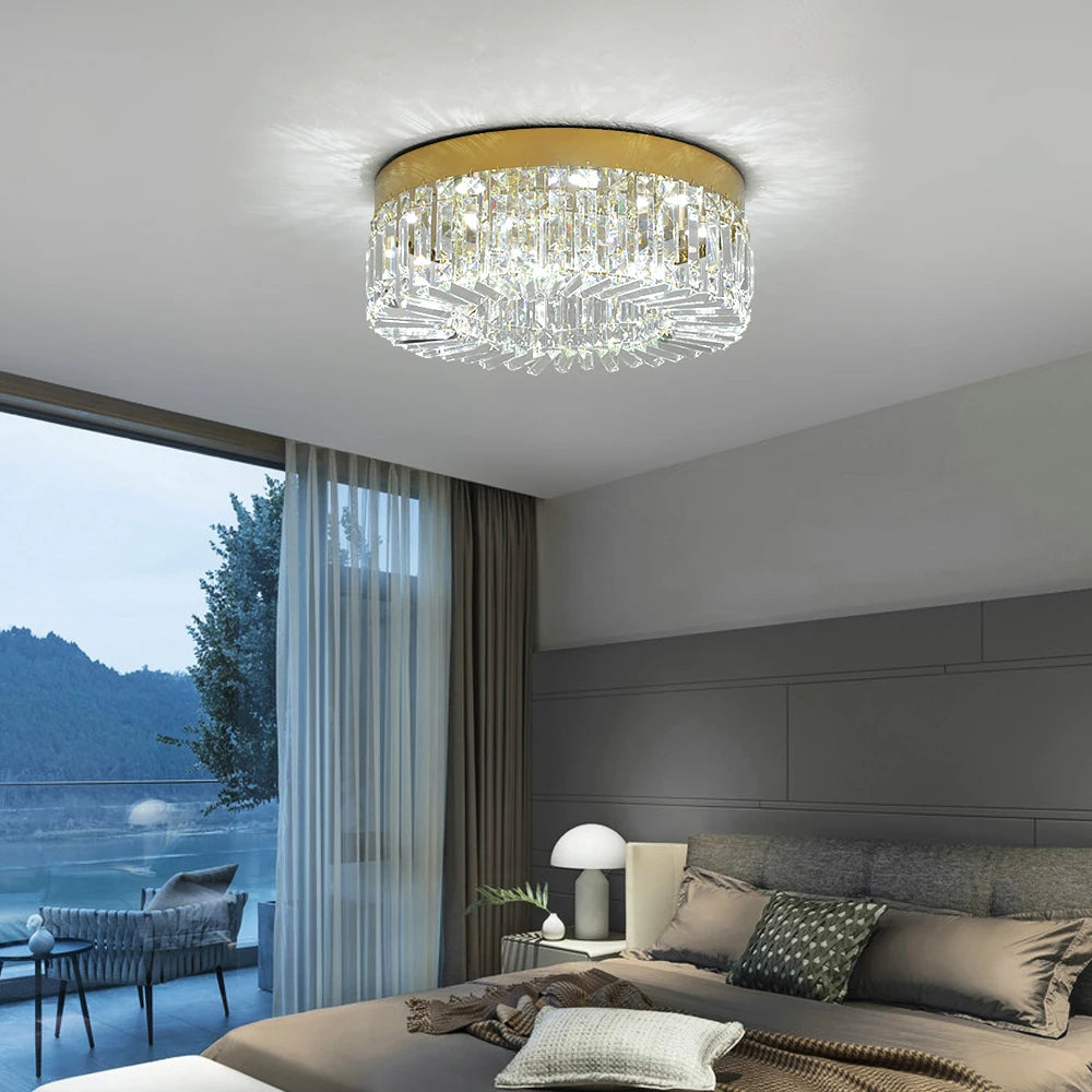 Luxury Gold Crystal LED Chandelier