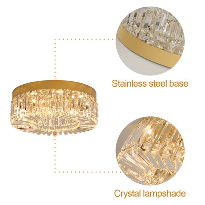 Luxury Gold Crystal LED Chandelier