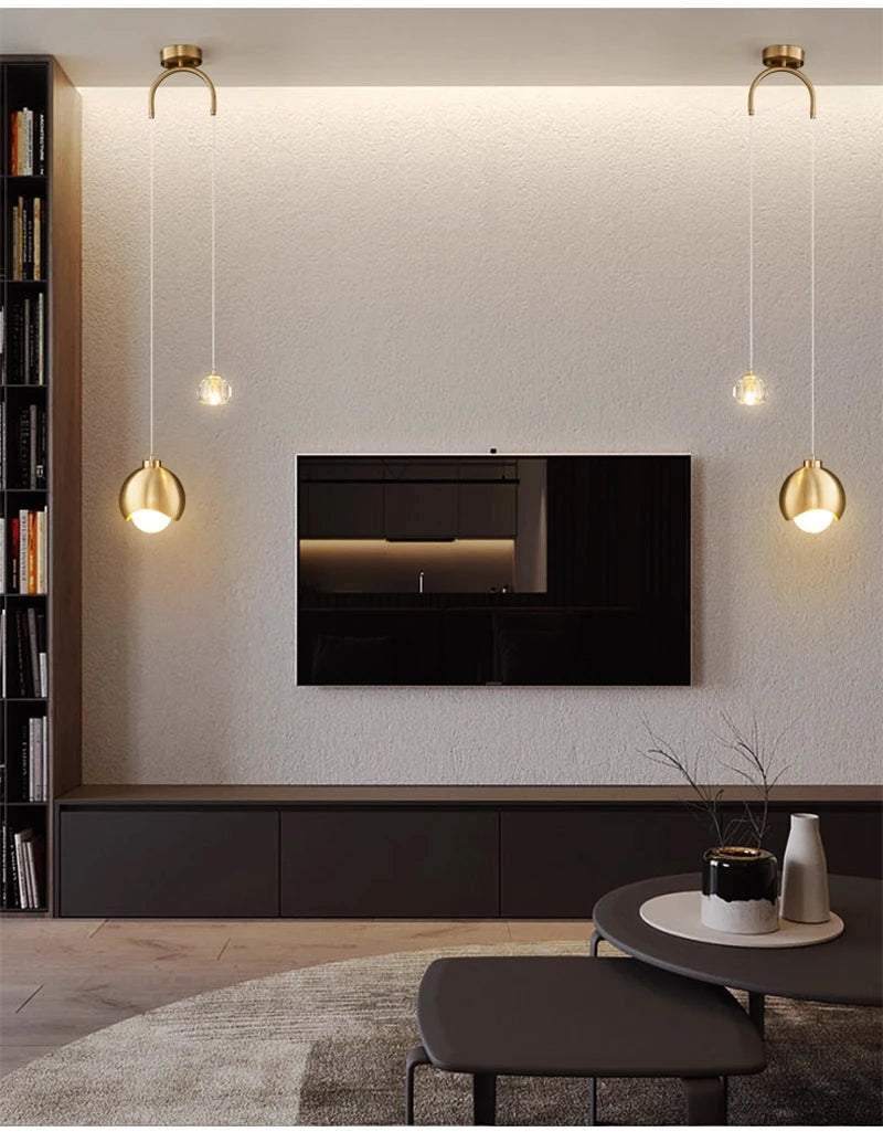 Glass Ball Pendant Light