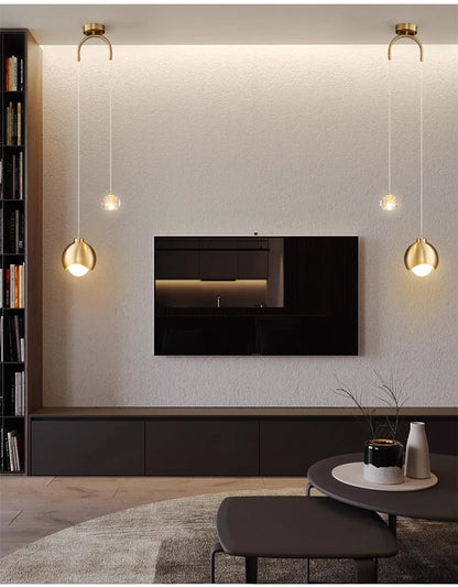 Glass Ball Pendant Light