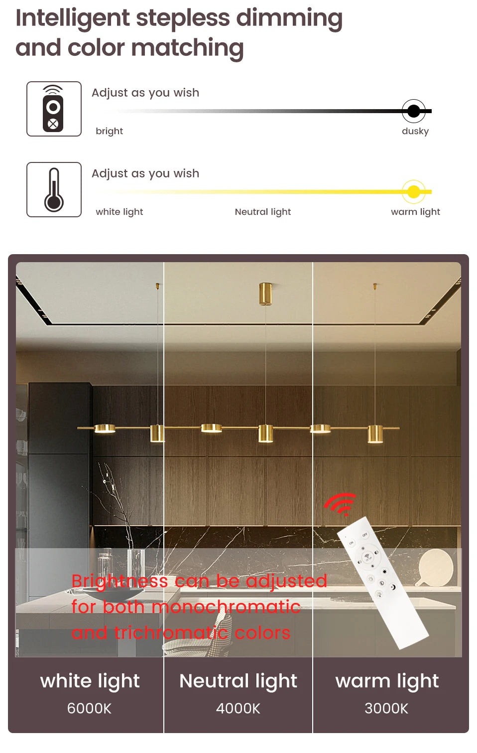 Modern LED Dining Chandelier