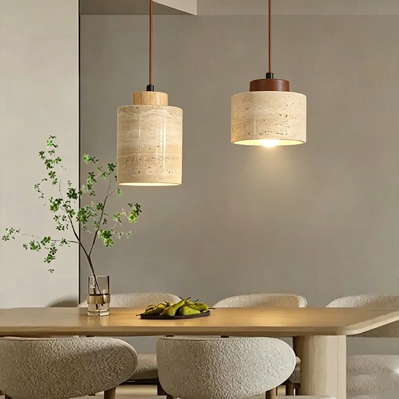 Japanese Wabi-Sabi Cave Stone Pendant