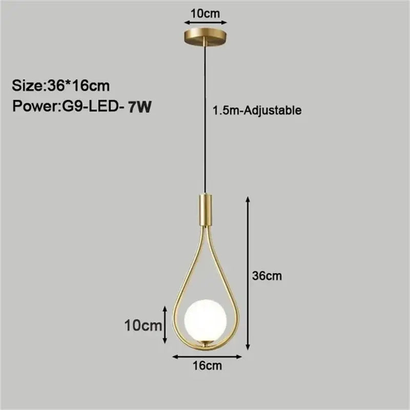 G9 LED Pendant Light