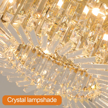 Luxury Gold Crystal LED Chandelier