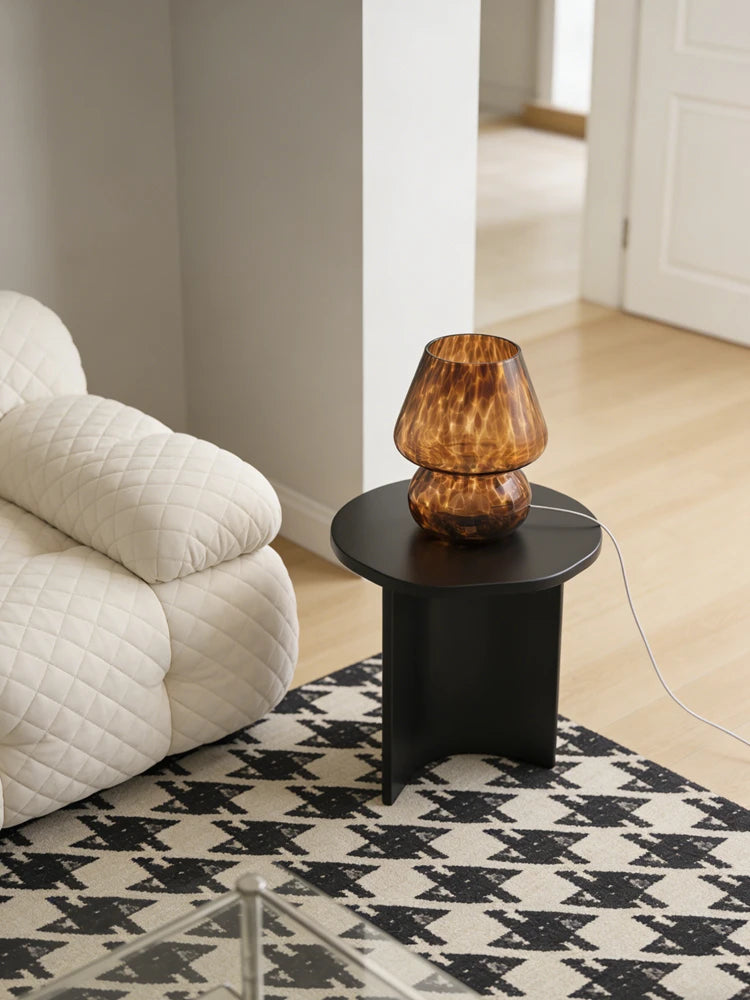 Vintage Glass Nightstand Lamp